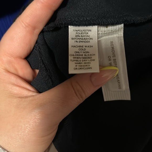 Ann Taylor Loft Black Fit and Flare Dress - 6 Petite - Picture 6 of 6